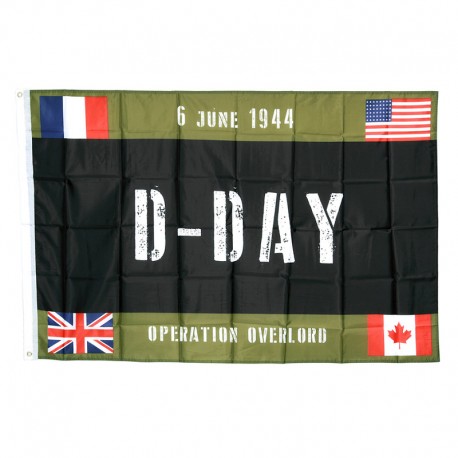 DRAPEAU D-DAY OPERATION OVERLORD "5X3" COUNTRIES
