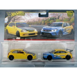 H.W.PACK 2 CAR CULTURE "99 HONDA CIVIC & HONDA CIVIC TYPE R"