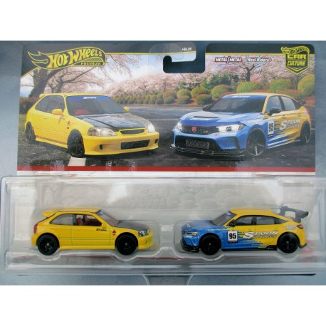 H.W.PACK 2 CAR CULTURE "99 HONDA CIVIC & HONDA CIVIC TYPE R"