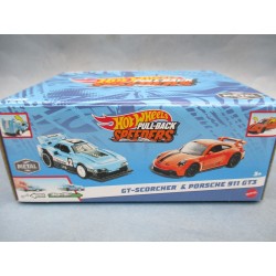 H.W.PULL-BACK SPEEDERS N°5 "GT-SCORCHER & PORSCHE 911 GT3"