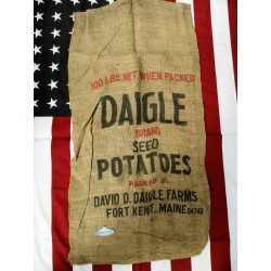 SAC POMMES DE TERRE "FORT KENT MAINE"