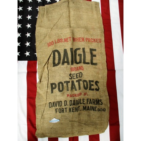SAC POMMES DE TERRE "FORT KENT MAINE"