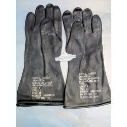 PAIRE DE GANTS US CAOUTCHOUC NOIR