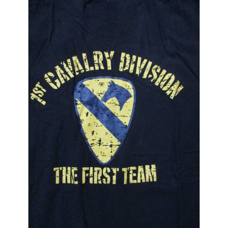 T-SHIRT 1st CAVALRY DIVISION "NOIR"