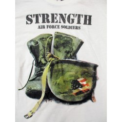 T-SHIRT STRENGTH AIR FORCE SOLDIERS "CREME"