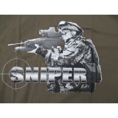 T-SHIRT SNIPER KAKI