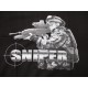 T-SHIRT SNIPER NOIR