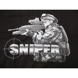 T-SHIRT SNIPER NOIR