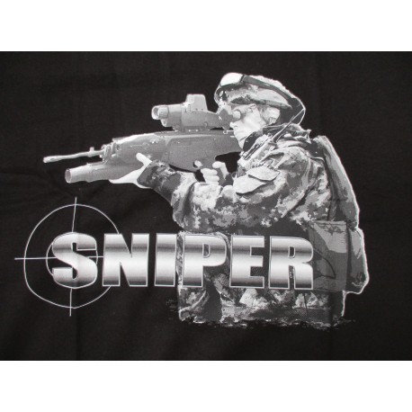 T-SHIRT SNIPER NOIR