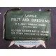 LARGE FIRST AID DRESSING WW2 (VERT)