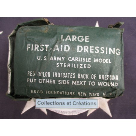 LARGE FIRST AID DRESSING WW2 (VERT)