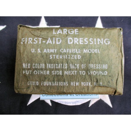LARGE FIRST AID DRESSING WW2 (MARRON)
