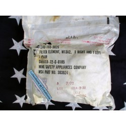 PAIRE DE FILTRE US M13 A2 (1972)