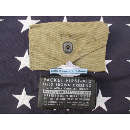 POUCH FIRST AID 1943 + PANSEMENT M42