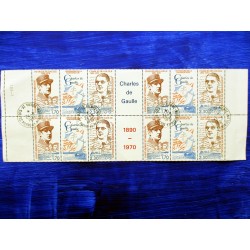 TIMBRES CHARLES DE GAULLE 1991