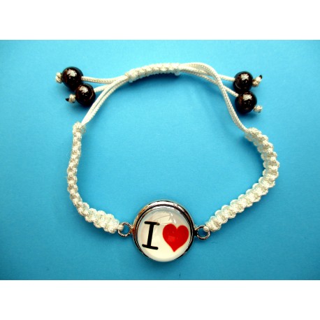 BRACELET BLANC I LOVE