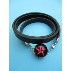 BRACELET NOIR ROSACE