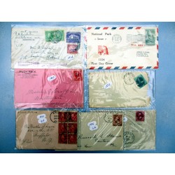 7 ENVELOPPES USA ANCIENNES 1872/1940