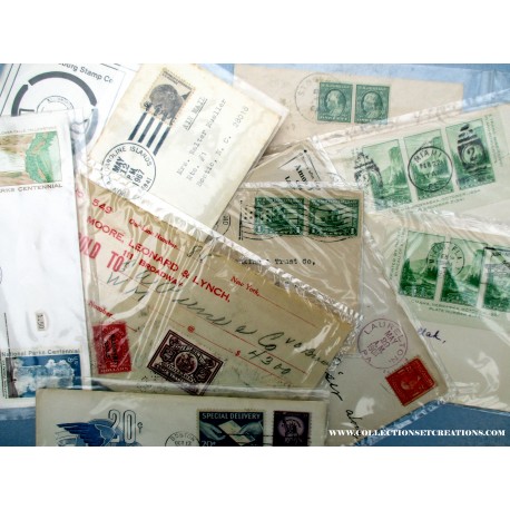 9 ENVELOPPES USA 1908/72