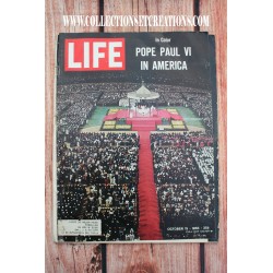 LIFE OCT.15 1965 PAPE PAUL VI AU USA