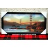 CADRE POSTER 3D GOLDEN GATE BRIDGE