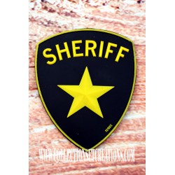PATCH 3D PVC SHERIFF YELLOW