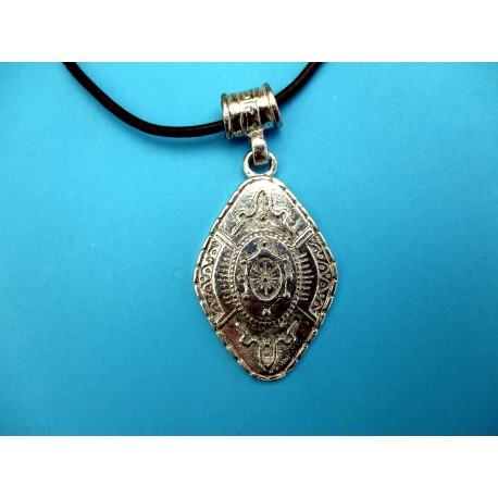 COLLIER SILVER OVALE