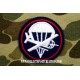 PATCH CAP GARISSON AIRBORNE BORD BLEU