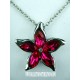 COLLIER FLEUR CRISTAL ROSE