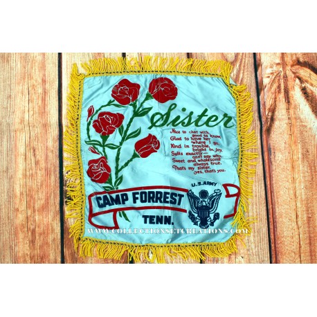 HOUSSE DE COUSSIN CAMP FORREST WW2