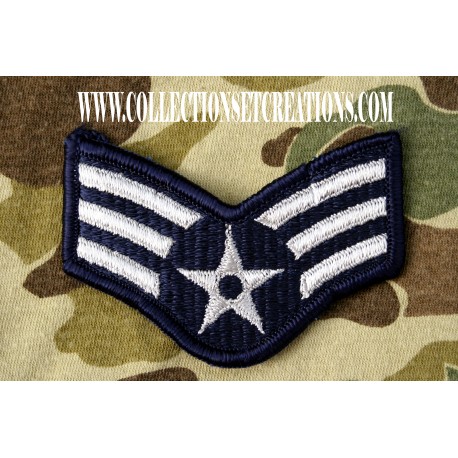 PATCH AIR FORCE SENIOR AIRMAN BLUE