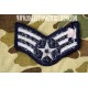 PATCH AIR FORCE SENIOR AIRMAN BLUE