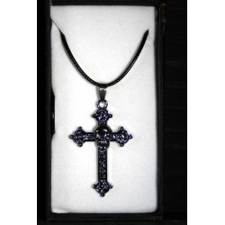 BIJOUX CROIX SKULL GOTH