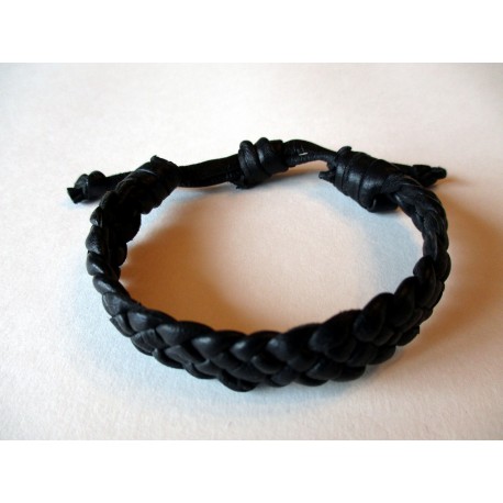 BRACELET CUIR NOIR