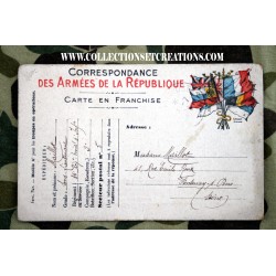 C.P CORRESPONDANCE DES ARMEES DE LA REPUBLIQUE