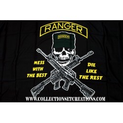 FLAG RANGER BLACK "5'x3'"