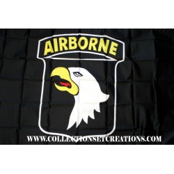 FLAG AIRBORNE 101st DIV. BLACK " 5'x3' "