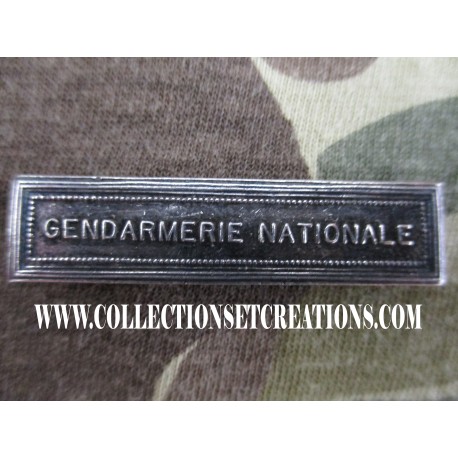 BARRETTE DE MEDAILLE "GENDARMERIE NATIONALE"