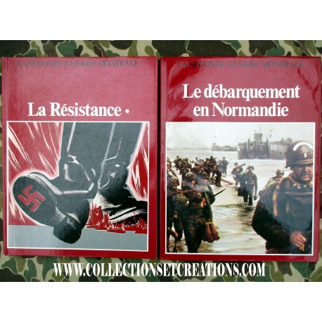 LOT 2 LIVRES LA RESISTANCE & LE DEBARQUEMENT EN NORMANDIE