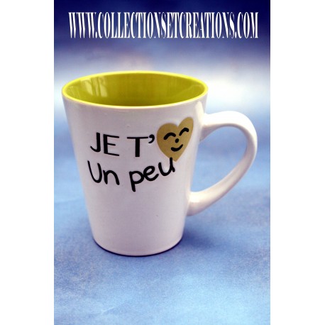 MUG JE T'AIME UN PEU