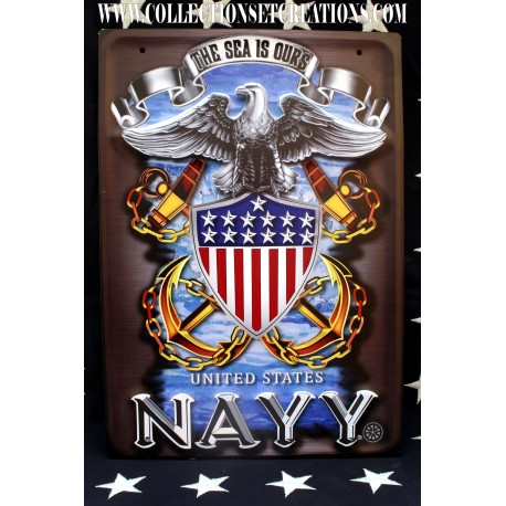 PLAQUE EN RELIEF NAVY