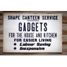 AFFICHE DE FOYER CANADIEN 1944 SHAPE CANTEEN SERVICE