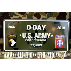 PLAQUE D-DAY U.S.ARMY 1944-2019