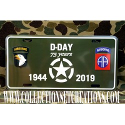 PLAQUE D-DAY 75 YEARS STAR 1944-2019