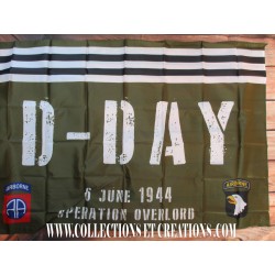 DRAPEAU D-DAY AIRBORNE "5X3"