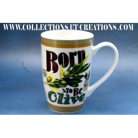 MUG BORN TO BE OLIVE