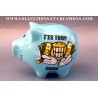 TIRELIRE COCHON T'ES TROP CASH