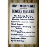 AFFICHE DE FOYER CANADIEN 1950'" SERVICE AVAILABLE"