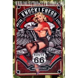 PLAQUE PIN-UP KNUCKLEHEAD