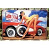 PLAQUE PIN-UP CORVETTE TEXAS